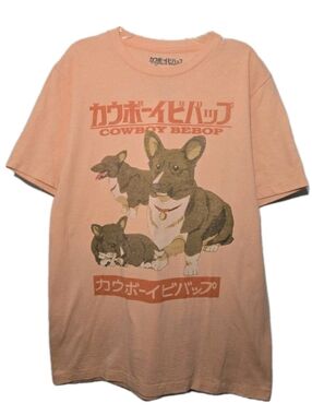 Cowboy Bebop Ein Y2k Corgi Graphic T Size Unisex M